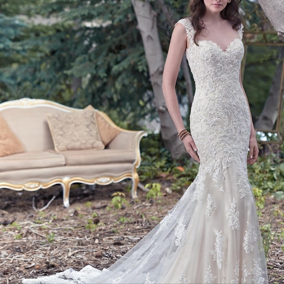 Maggie Sottero Collins wedding dress - Picture 2 of 13